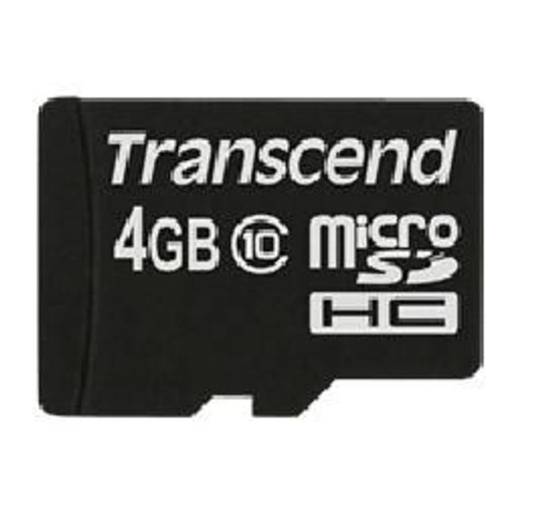 Transcend TS4GUSDC10 4GB MICRO SDHC10NOBOX+ADAPTER TS4GUSDC10