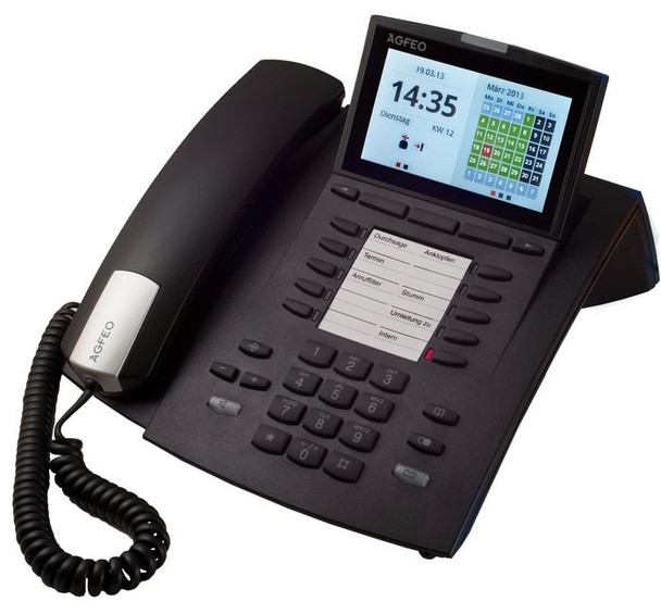 AGFEO 6101322 Systemtelefon ST45 IP schwarz 6101322