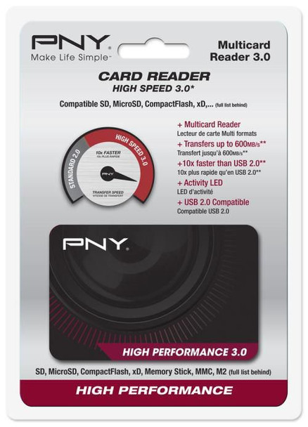 PNY FLASHREAD-HIGPER-BX FLASH CARD READER HIGH PERF FLASHREAD-HIGPER-BX