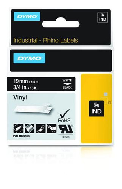 DYMO 1805436 RHINO BAND IND VINYL 19MMX5.5M 1805436