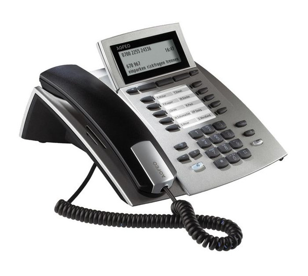 AGFEO 6101321 Systemtelefon ST42 IP silber 6101321