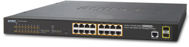 Planet GS-4210-16P2S IPv6/IPv4. 16-Port Managed GS-4210-16P2S