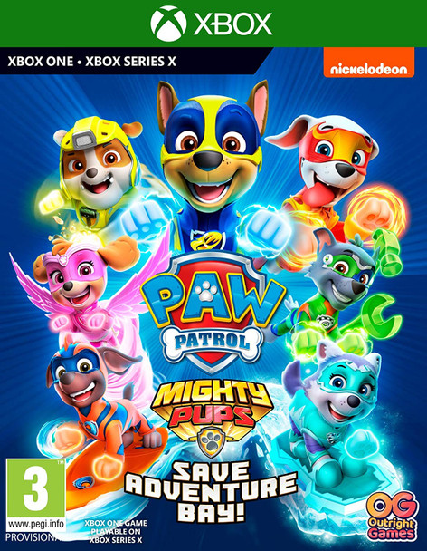Paw Patrol Mighty Pups Save Adventure Bay! Microsoft XBox One Series X Game