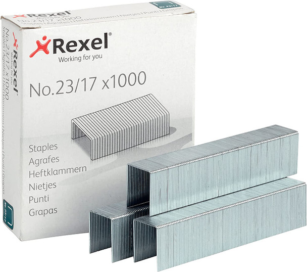 Rexel No. 23/17 Staples - Box of 1000 2101052 2101052