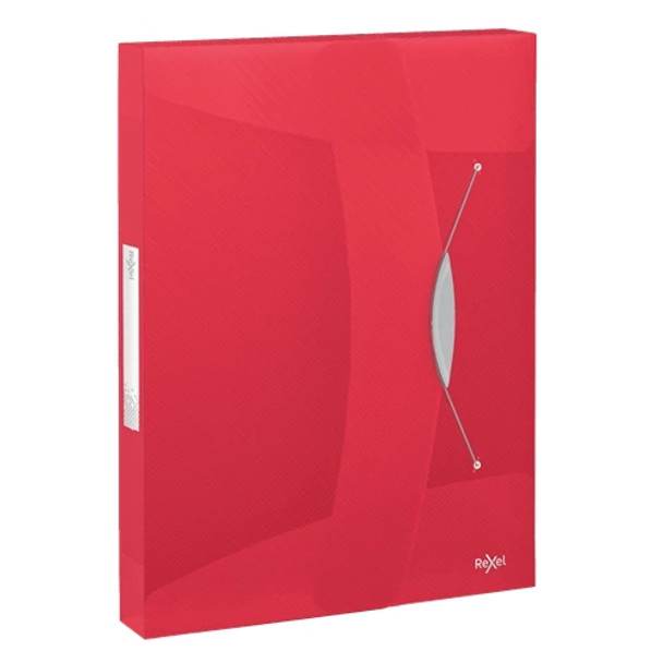 Rexel Choices Polypropylene Translucent PP Box File Red 2115668 2115668