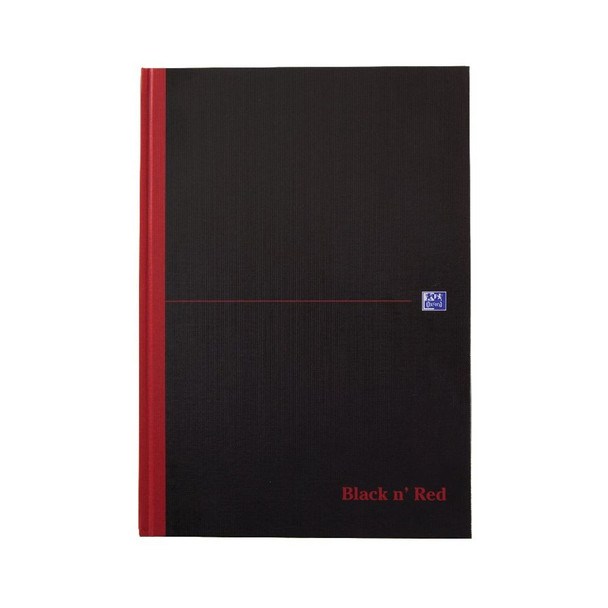 Black n' Red Smart Ruled Casebound Hardback Notebook A4 100080428 JD66401