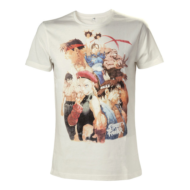 Capcom Street Fighter Iv Character Roster T-Shirt Small White TS504573SFG-S TS504573SFG-S