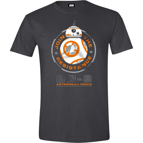 Star Wars Vii Men's Join The Resistance BB-8 Astromech Droid T-Shirt Small CD133STW-S