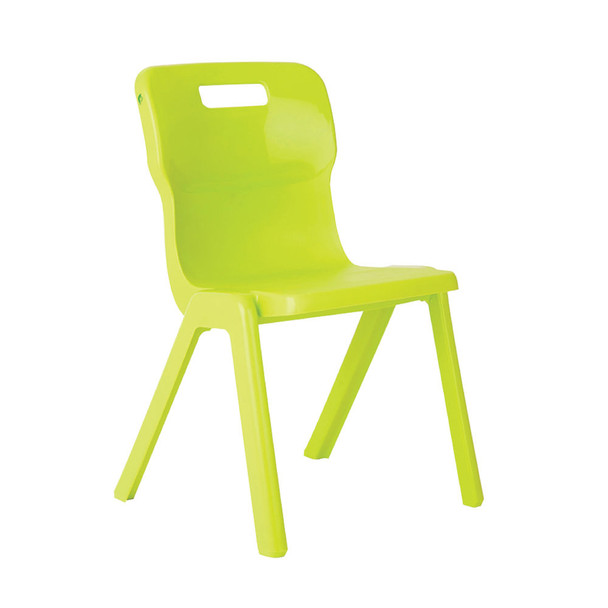 Titan One Piece Chair 460mm Lime Pack of 30 KF78646 KF78646