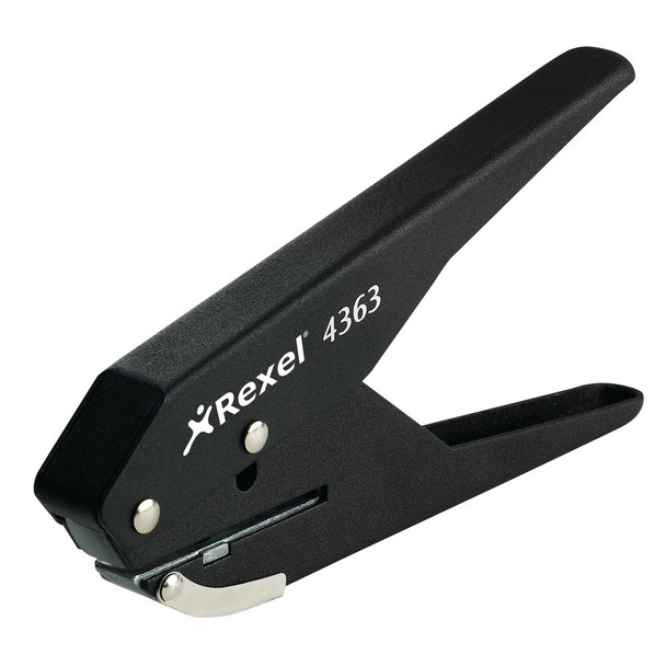 Rexel S120 Single Hole Plier Punch Black Capacity: 20 sheets of 80gsm paper VL20041