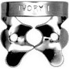 Ivory Rubber Dam Clamps, Wingless W1, General Purpose Upper