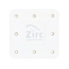 Zirc - Bur Block Magnetic Microban 8 Hole White