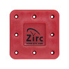 Zirc - Bur Block Magnetic Microban 8 Hole Red