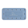 Zirc - Bur Block Magnetic Microban 14 Hole Blue Ea