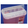 Sharps Container Horizontal Lid TransPairt Red 2 Gallon, Covidien/Kendall Healthcare, 89671