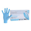 Ammex Nitrile Gloves (XL) X-Large Disposable Exam Grade Blue Powder Free Smooth Polymer Coated 100/bx 10bx/cs- XLGGLOVE(US Sales Only)