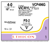 ETHICON VICRYL PLUS COATED ANTIBACTERIAL SUTURES, VCP496G