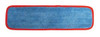 Wet Mop Pad Velcro Blue Microfiber with Red Binding 5 Inch x 24 Inch (DROP SHIP ONLY from Golden Star Inc. - $100 minimum order for prepaid freight outside the continental U.S. $50 dollar minimum order inside the continental U.S.)