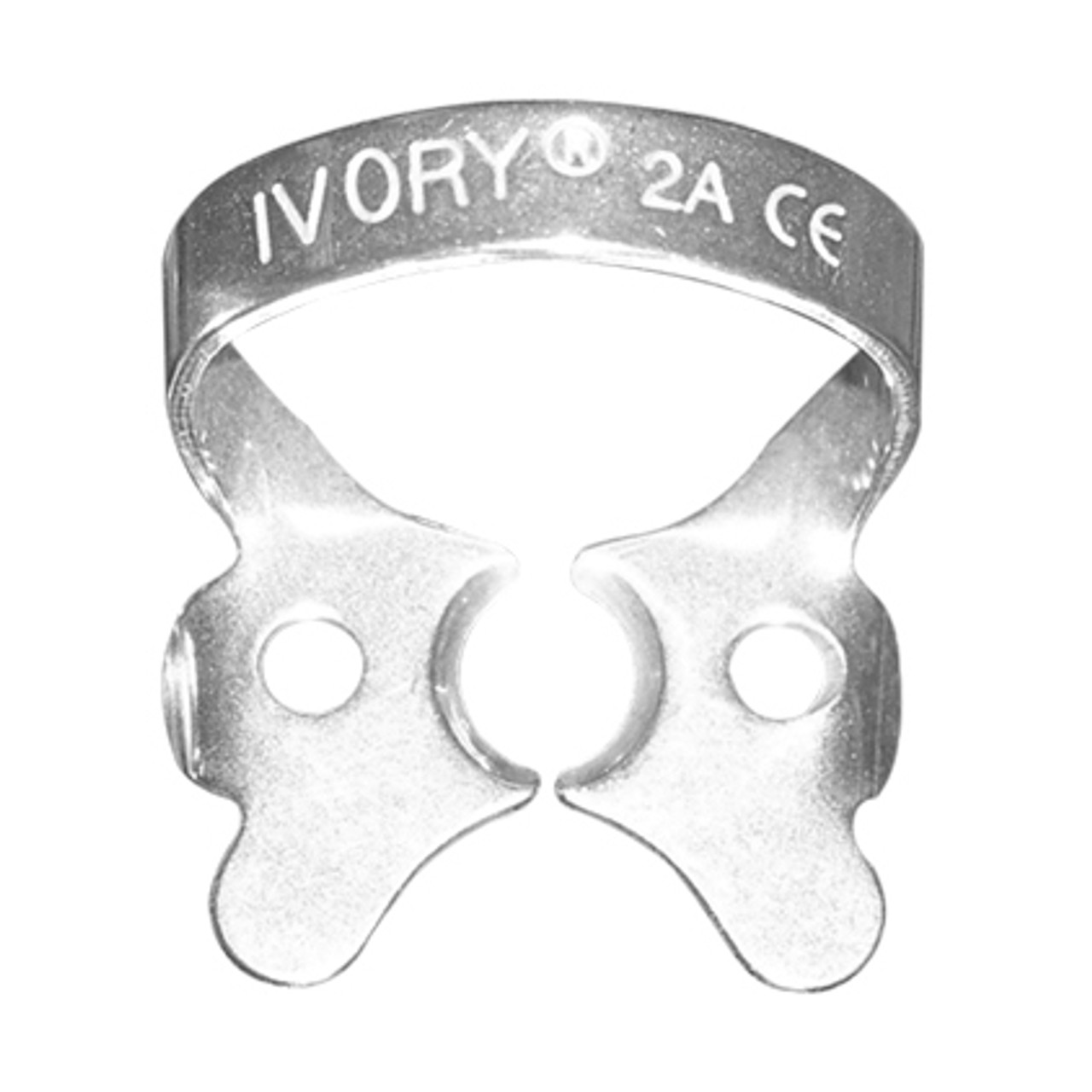 Ivory Rubber Dam Clamps, Wingless W56, Large Molar