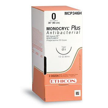 ETHICON MONOCRYL PLUS SUTURES, MCP822G
