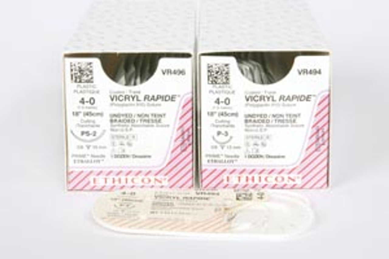 ETHICON VICRYL RAPIDE (POLYGLACTIN 910) SUTURES, VR496