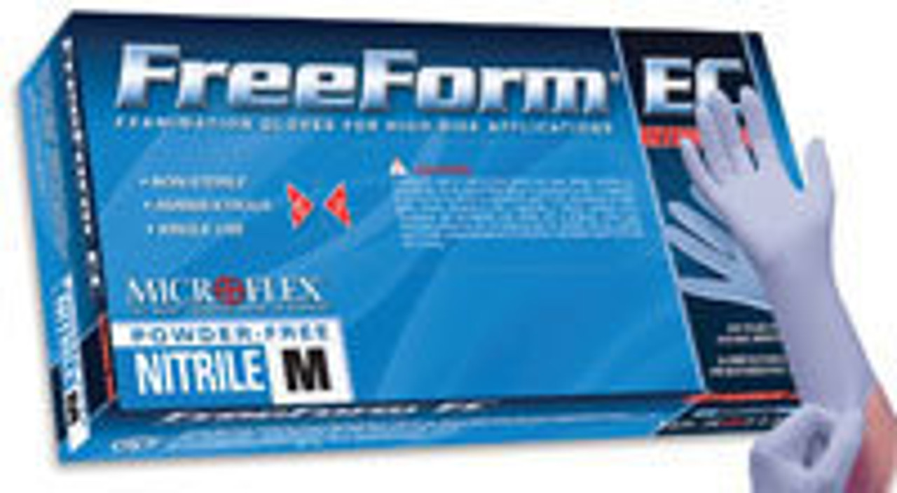 Microflex FreeForm SE Nitrile PF Gloves 100/bx - XS, MicroFlex, FFS-700-XS