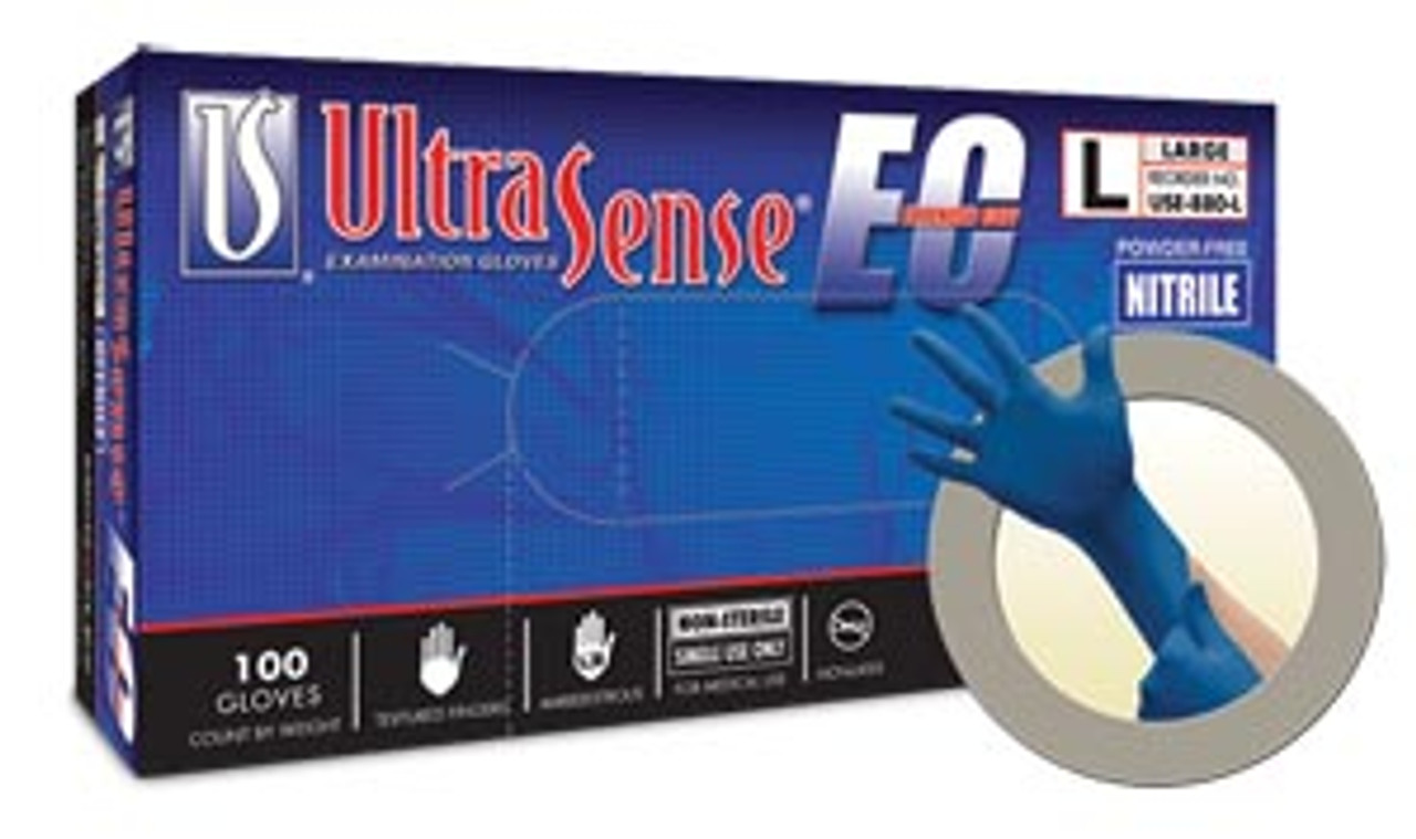 MICROFLEX - ULTRASENSE EXTENDED CUFF POWDER-FREE NITRILE EXAM GLOVES - XX-Large