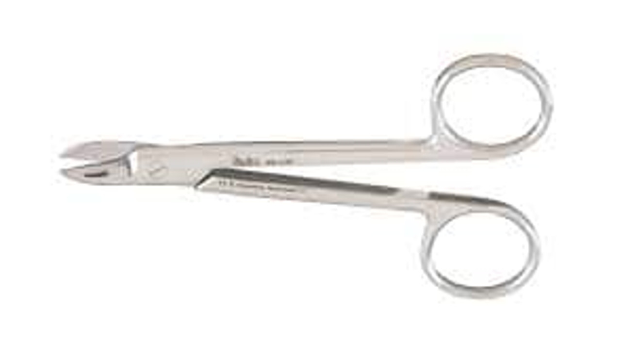 Miltex - Wire Scissors 4-1/4 Curved Smooth