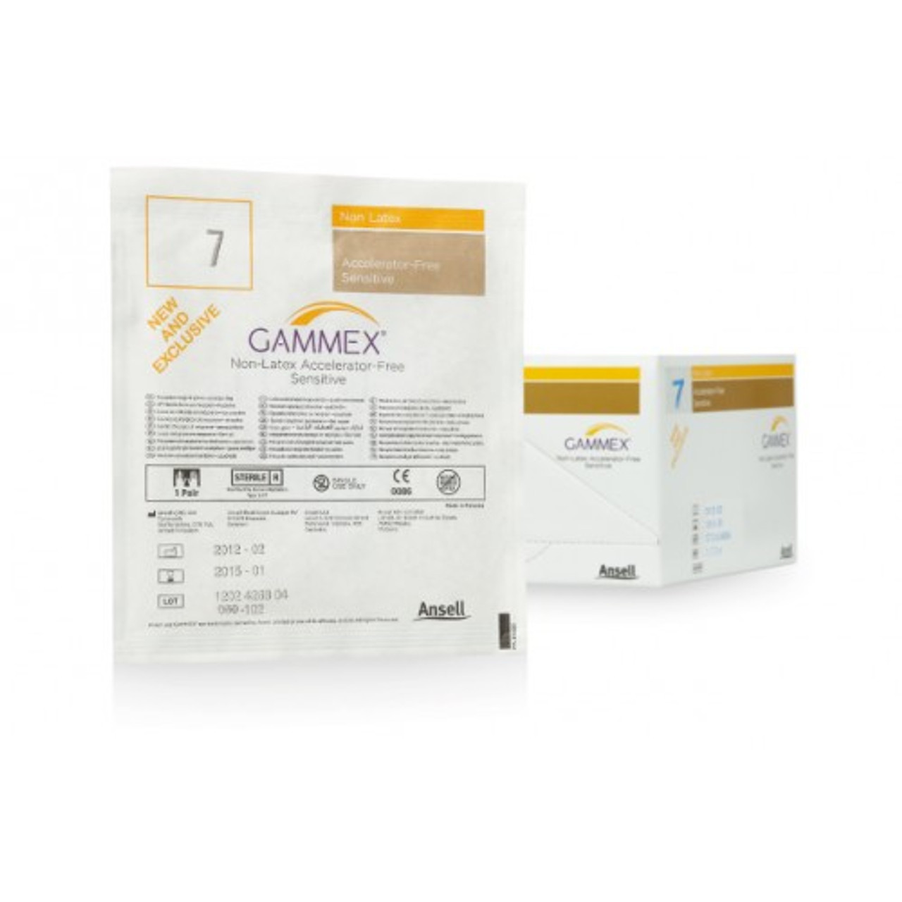 ANSELL GAMMEX NON-LATEX ACCELERATOR FREE SENSITIVE GLOVES, 20277260