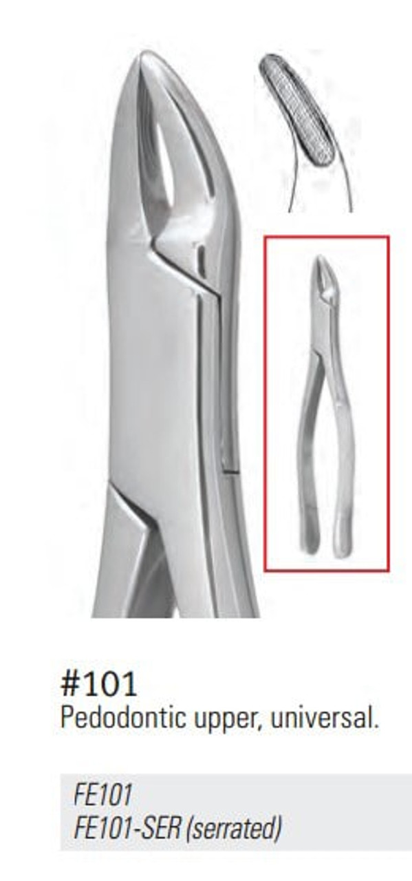 Nordent - Extraction Forceps, Upper Universal Pedodontic #101