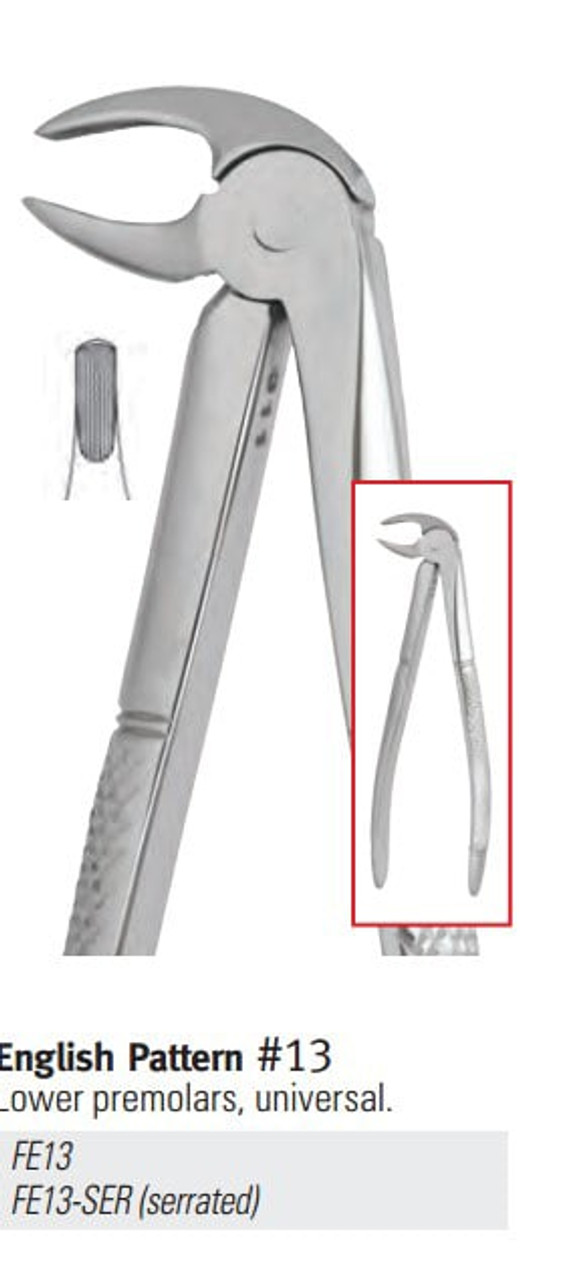 Nordent - Extraction Forceps #13 Serrated