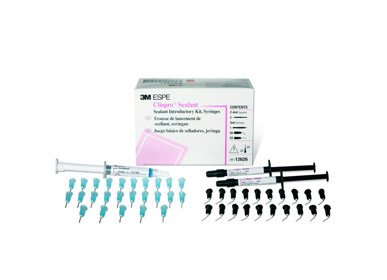 3M Clinpro Sealant Introductory Kit, 12626, 1.2 mL/Syringe, 2Syringes/Kit