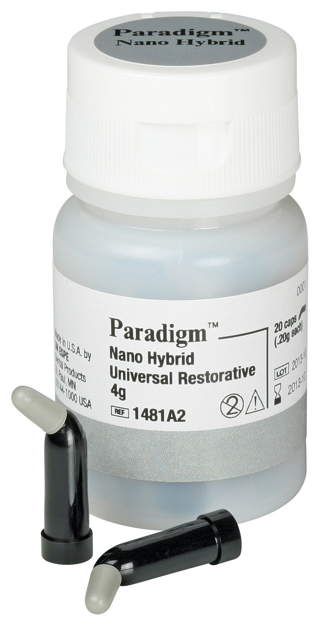 3M Paradigm Nano Hybrid Universal Restorative, 1481A2, 20 0.2g Capsules, A2