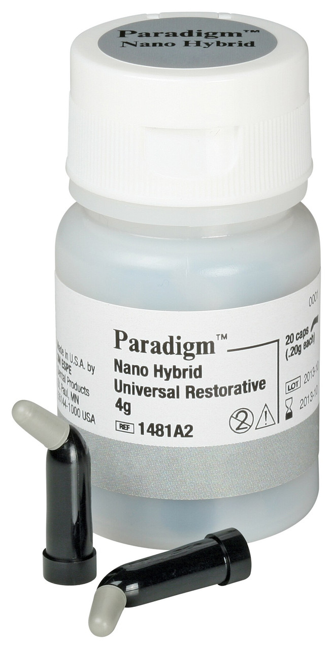 3M Paradigm Nano Hybrid Universal Restorative, 1481OA2, 20 0.2g Capsules, OA2