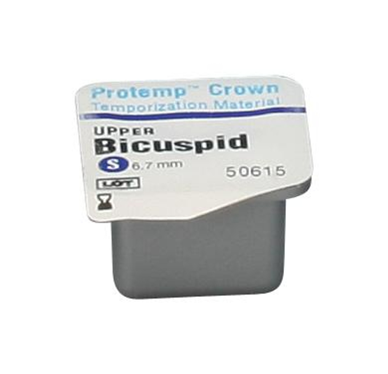 3M Protemp Crown Temporization Material, 50615, Bicuspid Upper, Small, 5 Crowns