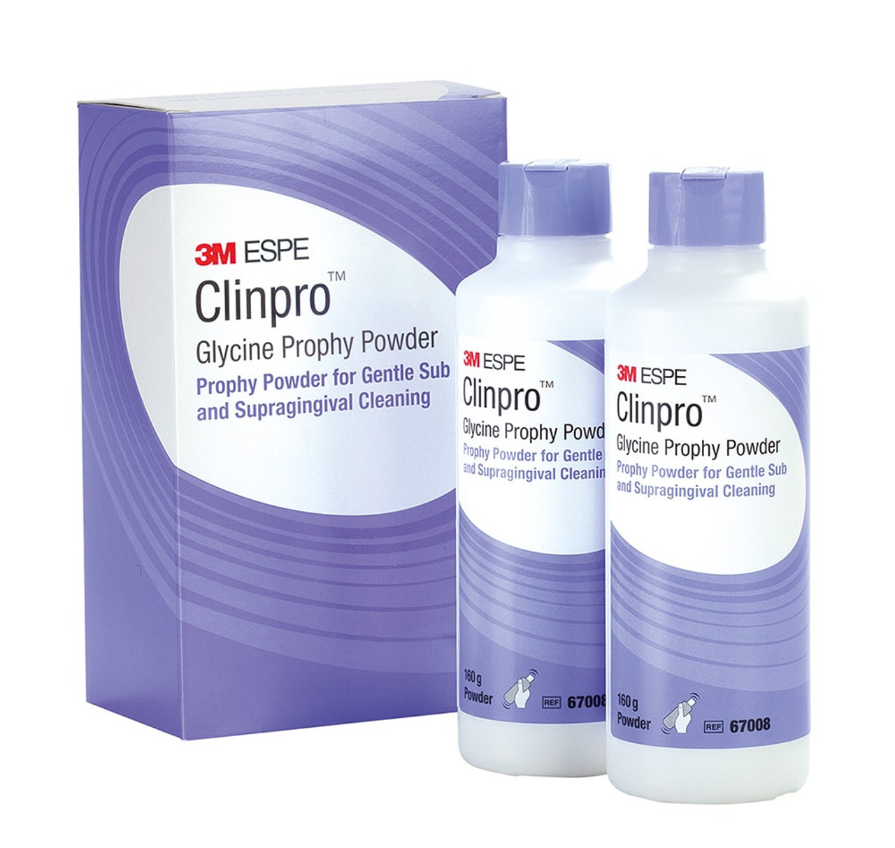 3M Clinpro Glycine Prophy Powder, 67008, 6.5oz, 2 bottles