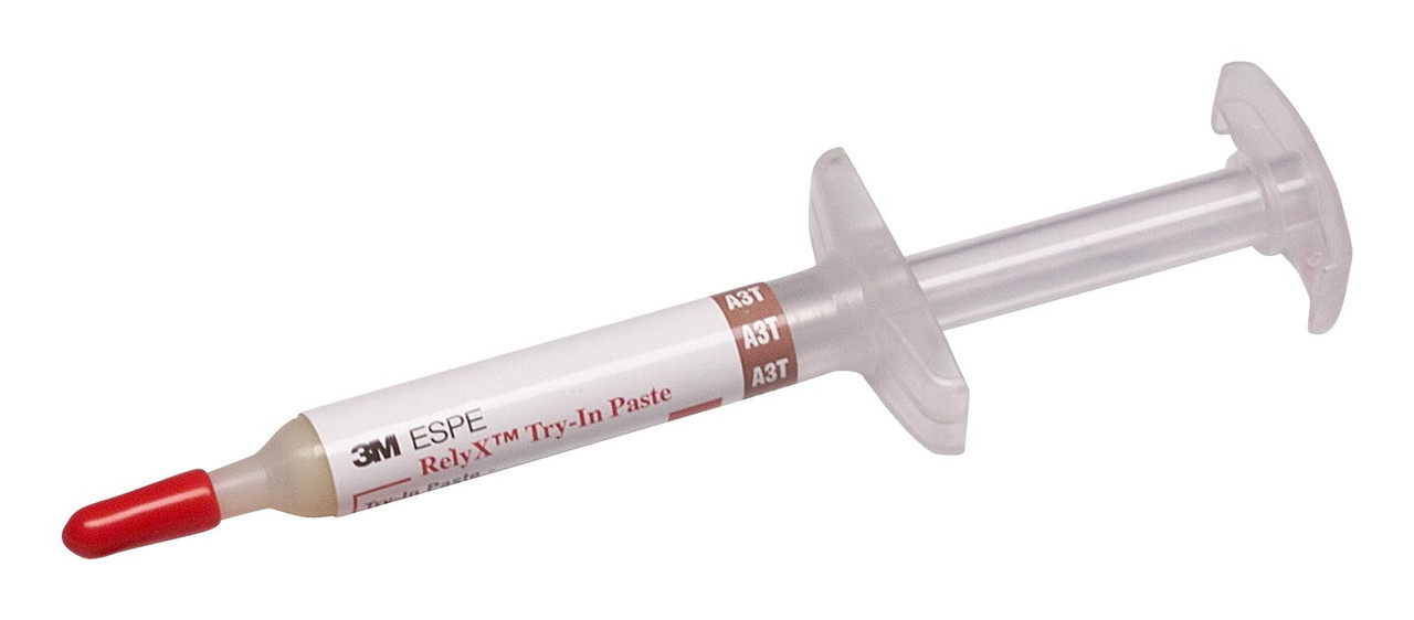 3M RelyX Try-In Paste Syringe Refill, 7614A3T, A3 Opaque/Yellow Opaque, 1 - 2 g Syringe