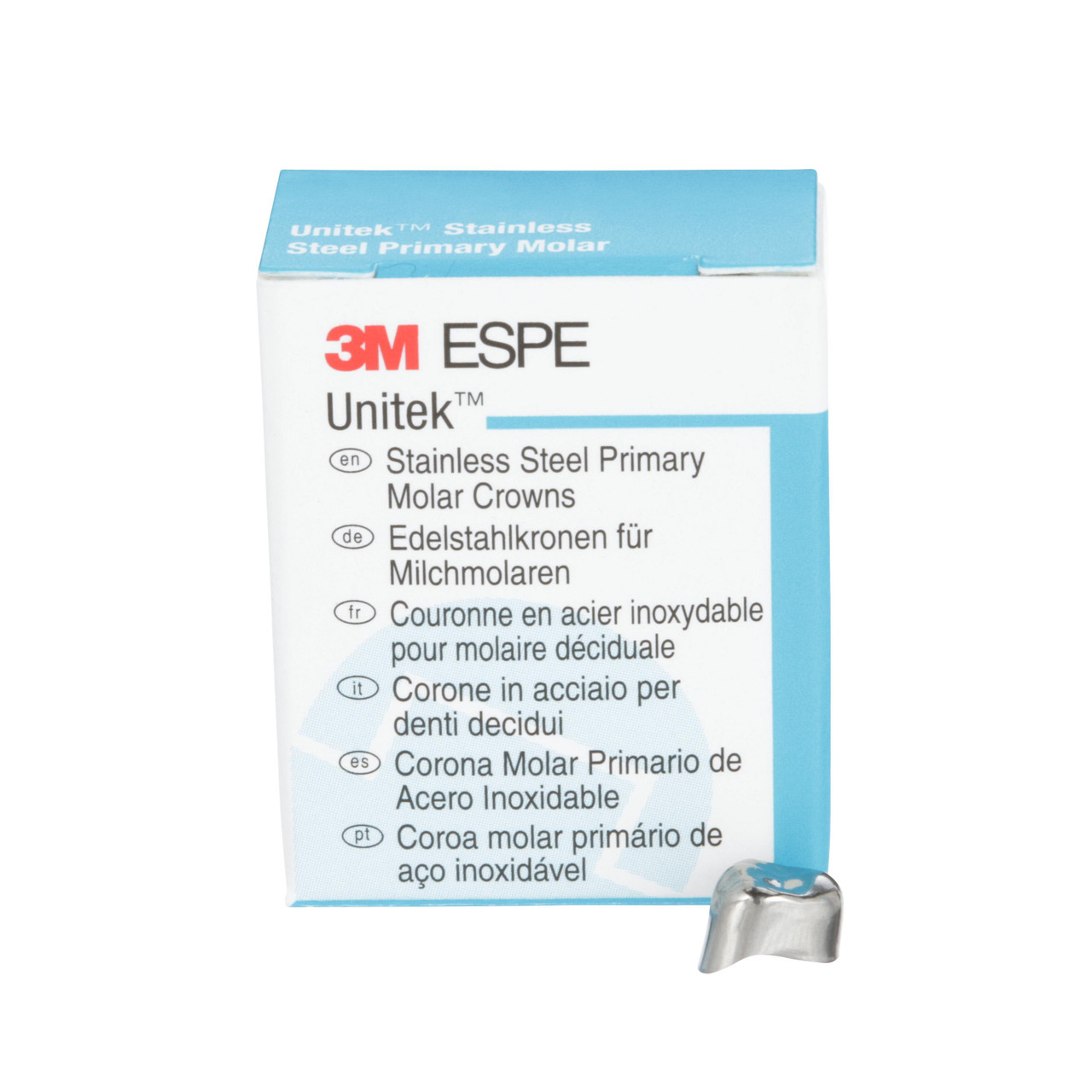 3M Unitek Stainless Steel Primary Molar Crowns Upper Right First Size 1 5Bx 3M Unitek Stainless Steel Primary Molar Crowns Upper Right First Size 1 5Bx