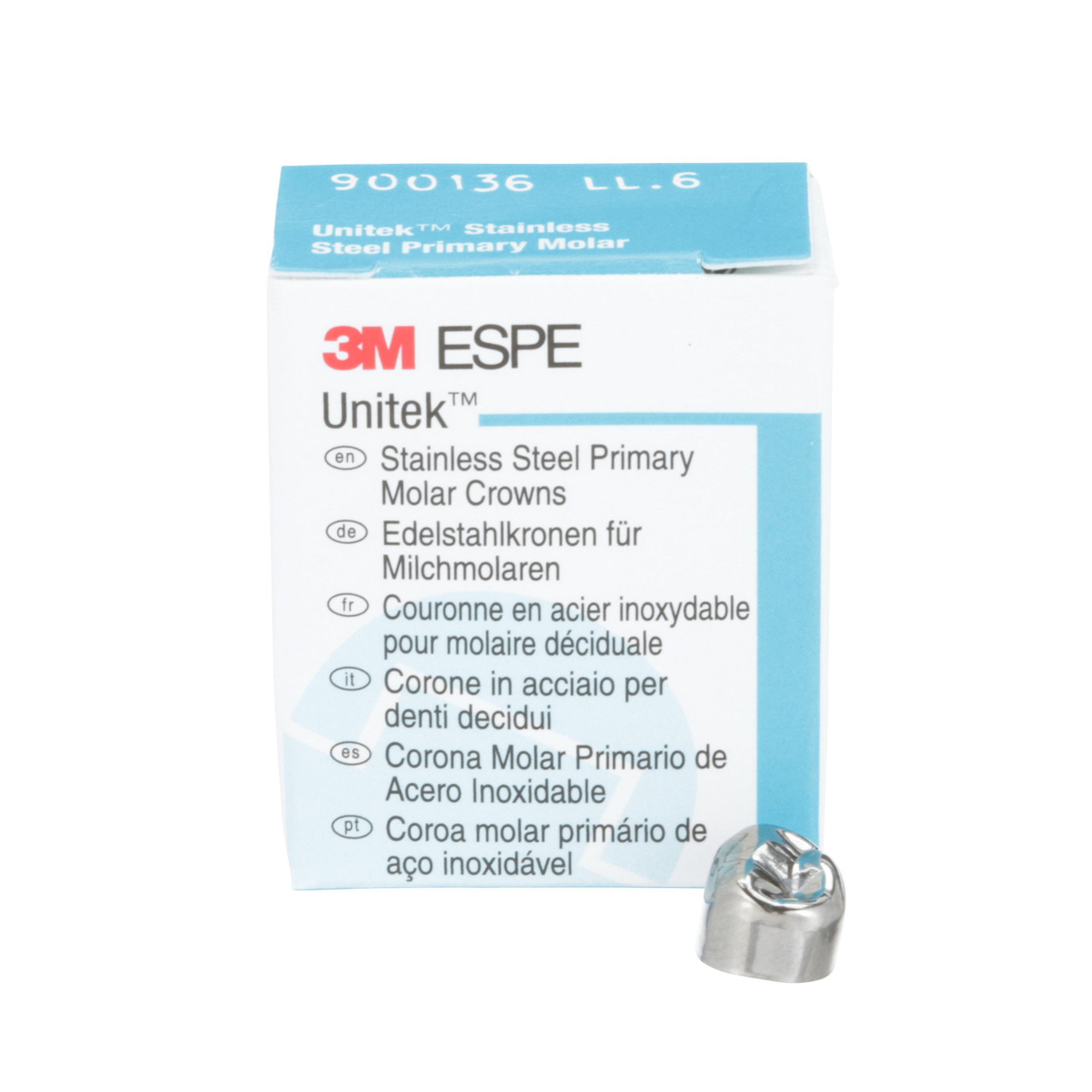 3M Unitek Stainless Steel Primary Molar Crowns Lower Left First Size 6 5Bx