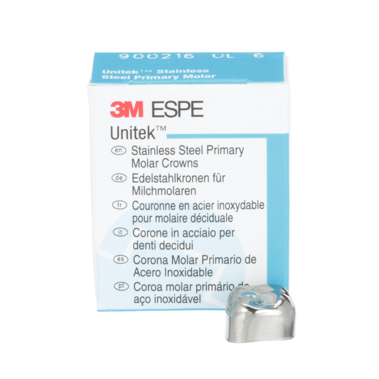 3M Unitek SS Primary Molar Crowns Upper Left Second Primary Molar Size 6 5Bx 3M Unitek SS Primary Molar Crowns Upper Left Second Primary Molar Size 6 5Bx