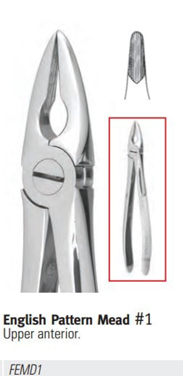 Nordent - Extraction Forceps, Upper Anterior, Mead 1