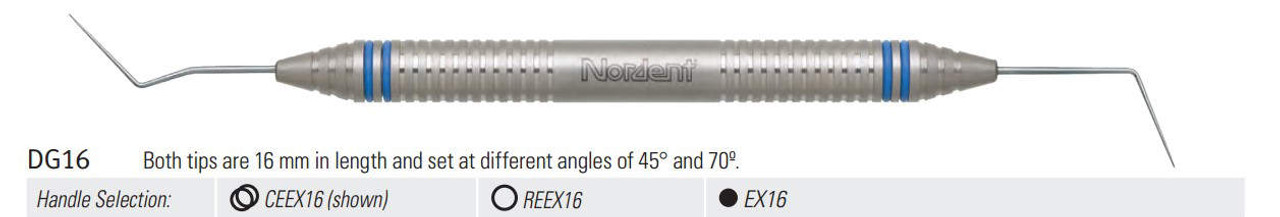 Nordent - Explorer DG-16 Double End DuraLite Round Stainless Steel