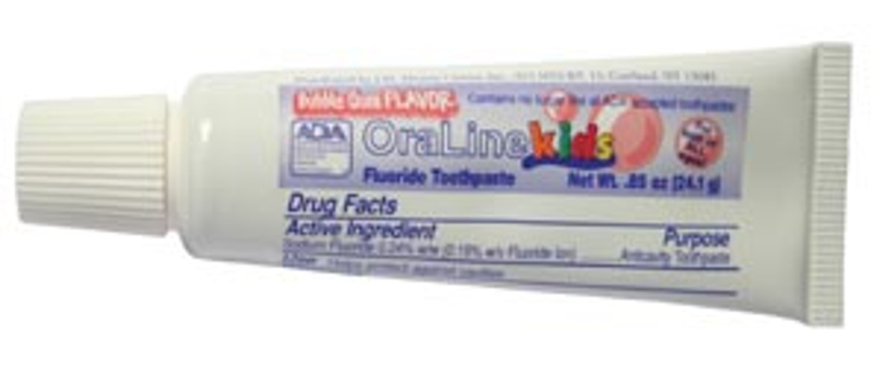 Oraline - ADA Bubblegum Fluoride Toothpaste - 144/cs