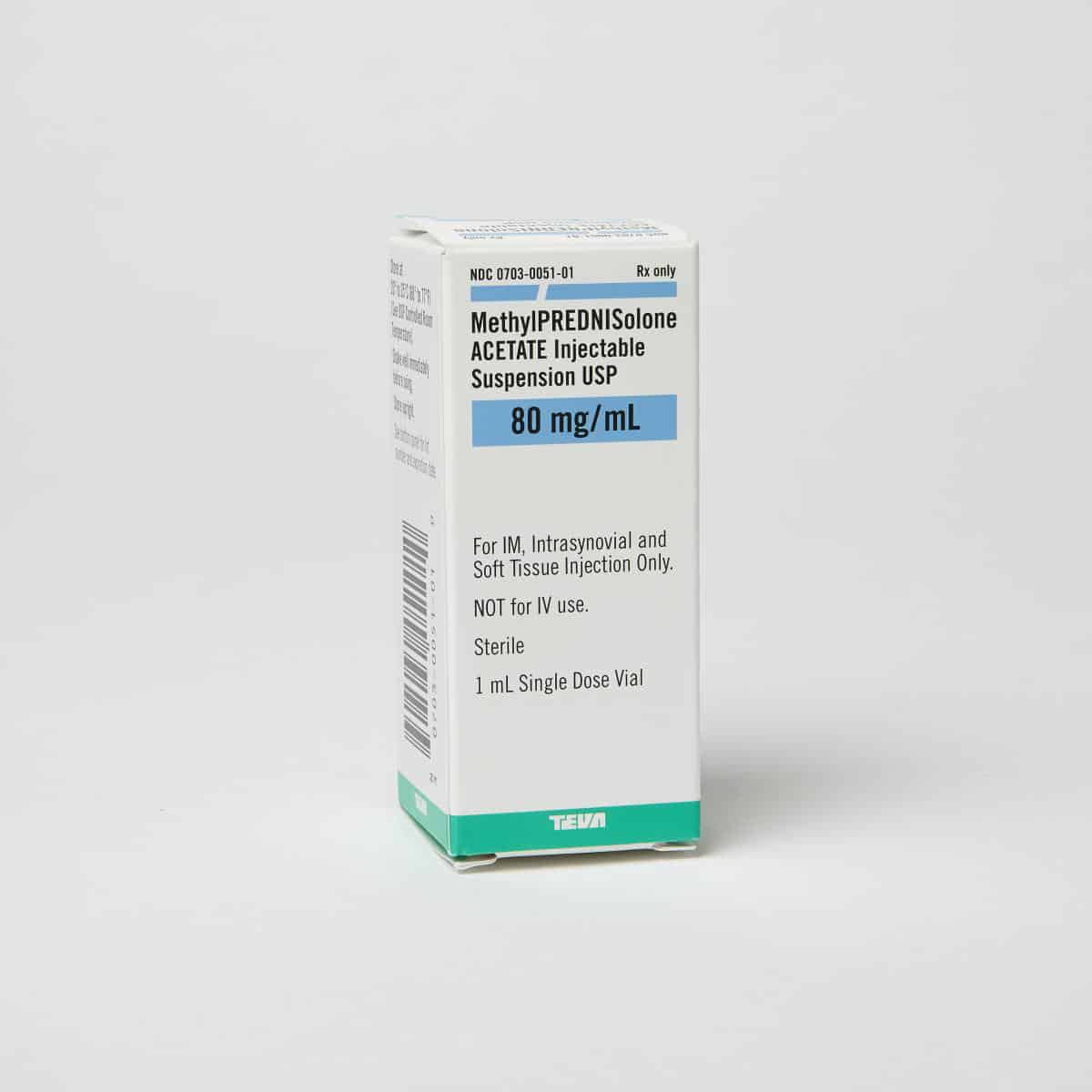 Powder Freeizer Consumer Healthcare - Methylprednisolone Acetate, Sterile Solution, 80mg/mL, 1mL Vial