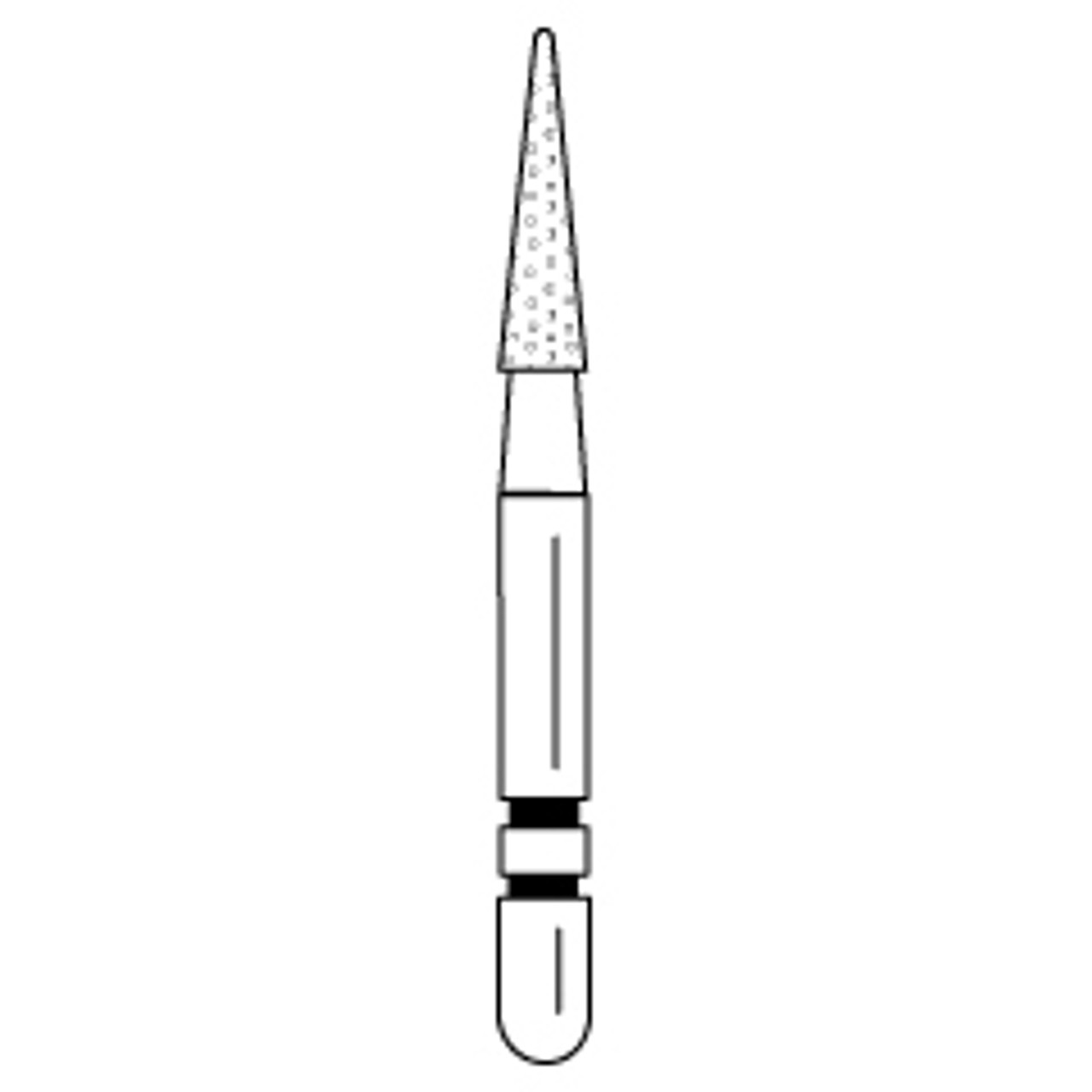 Premier - Two Striper Cone Diamonds Friction Grip Burs - 209.6C Coarse