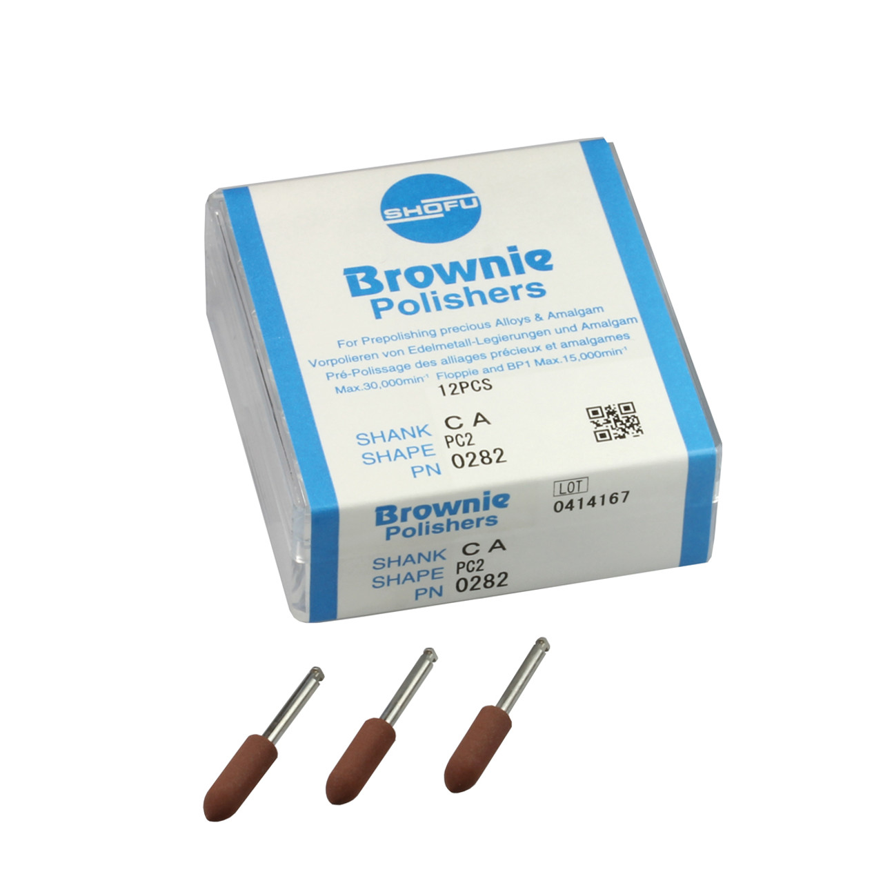 SHOFU BROWNIE POLISHERS, 0282