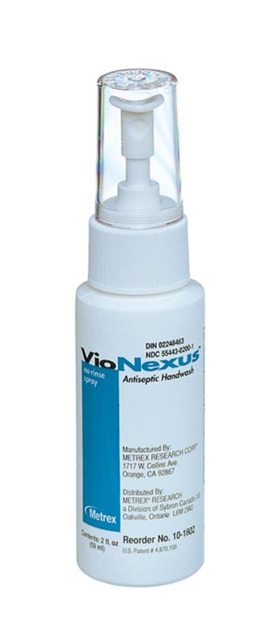 METREX VIONEXUS NO-RINSE SPRAY ANTISEPTIC HANDWASH, 10-1802