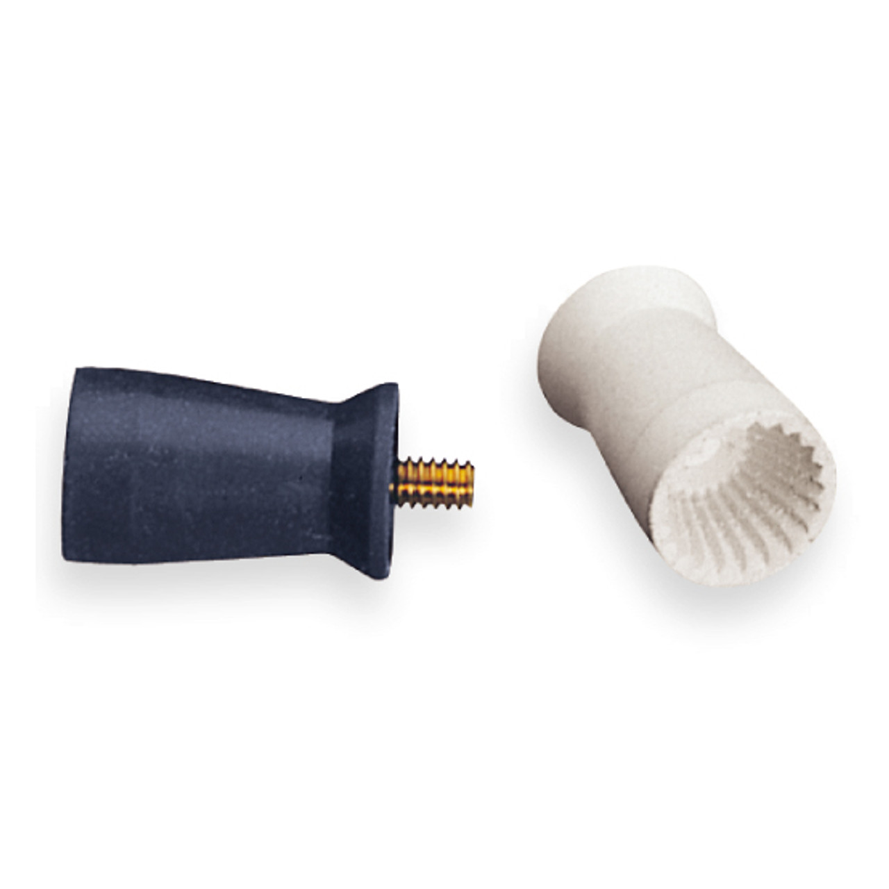 Prophy Cups Ribbed Long Screw Type Firm White 144Bg