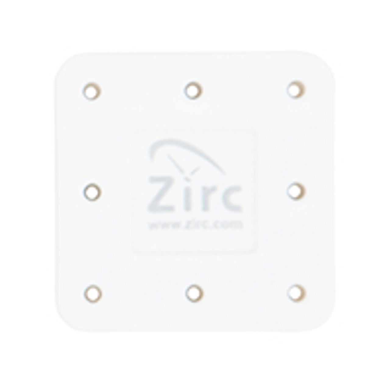 Zirc - Bur Block Magnetic Microban 8 Hole White