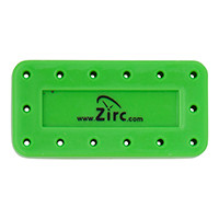 Zirc - Bur Block Magnetic Microban 14 Hole Neon Green
